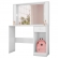 Penteadeira Camarim Escrivaninha Clara Com Cômoda Sapateira Infantil 1 Porta 3 Gavetas Laís Branco Clique Chique