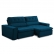 Sofa 2 lugares retratil atenas 2,50 m suede azul marinho