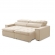 Sofa 2 Lugares Retratil Reclinavel Libano 2,50 M Veludo Bege