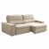 Sofa 2 Lugares Retratil Reclinavel Atenas 2,30 M Suede Bege