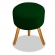 Puff Decorativo Redondo Pés Madeira Suede Verde