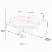 Sofa 2 Lugares Retratil Reclinavel Atenas 2,30 M Suede Azul Marinho