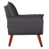 Kit 02 Poltronas Decorativa Melissa Pés Madeira Suede Cinza