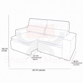 Sofa 2 Lugares Retratil Reclinavel Libano 1,60 M Veludo Marrom