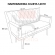 Namoradeira Decorativa Julieta 1,20 M Pés Madeira Suede Bege