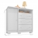 Penteadeira Camarim Escrivaninha Clara Com Cômoda Sapateira Infantil 1 Porta 3 Gavetas Laís Branco Clique Chique