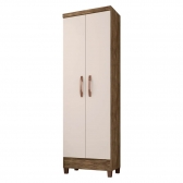 Kit Cômoda Sapateira 1 Porta 4 Gavetas Porto Belo Com Multiuso Cairo 2 Portas Teka Champanhe