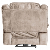 Poltrona Reclinavel Eletrica Malibu com USB Veludo Bege