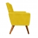 Poltrona Decorativa Beatriz Pés Madeira Suede Amarelo