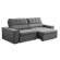 Sofa 2 Lugares Retratil Reclinavel Libano 1,60 M Veludo Cinza