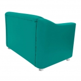 Namoradeira Decorativa Bia 2 Lugares Suede Turquesa