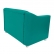 Namoradeira Decorativa Bia 2 Lugares Suede Turquesa