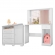 Penteadeira Camarim Escrivaninha Clara Com Cômoda Sapateira Infantil 1 Porta 3 Gavetas Laís Branco Clique Chique