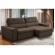 Sofa 2 Lugares Retratil Reclinavel Atenas 2,10 M Suede Marrom