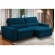 Sofa 2 lugares retratil atenas 2,50 m suede azul marinho