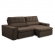 Sofa 2 Lugares Retratil Reclinavel Libano 1,60 M Veludo Marrom