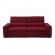 Sofa 2 Lugares Retratil Reclinavel Libano 2,30 M Veludo Vermelho