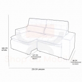 Sofa 2 Lugares Retratil Reclinavel Libano 2,50 M Veludo Vermelho