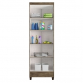 Kit Cômoda Sapateira 1 Porta 4 Gavetas Porto Belo Com Multiuso Cairo 2 Portas Teka Champanhe